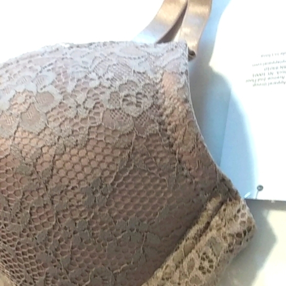 128 LADY PRINCESS PLUNGE V-NECK LACE & SATIN FULL FIGURE BRA SIZE 38-D NWT - Picture 2 of 10